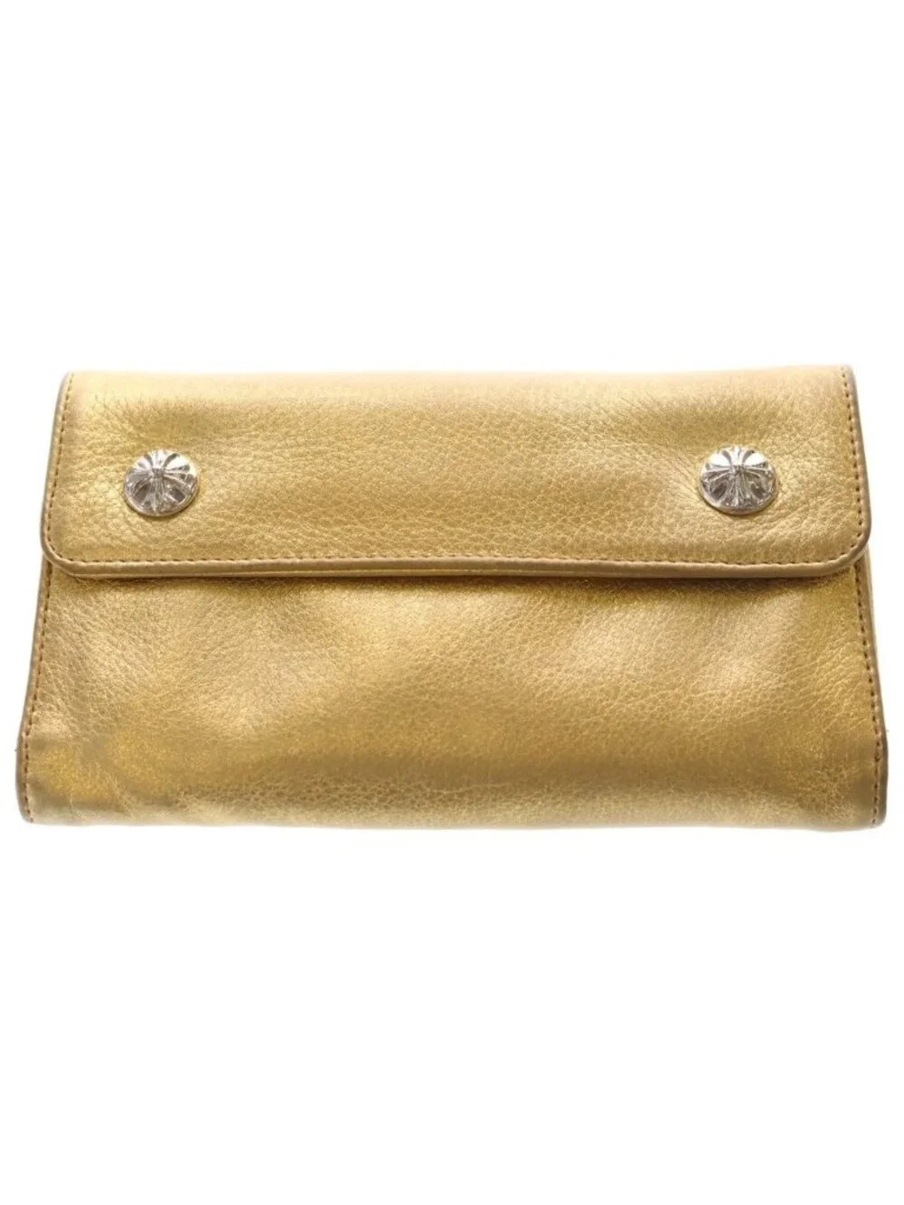 Chrome Hearts Wave Ltd Miami Limited Leather Wallet Gold
